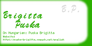 brigitta puska business card